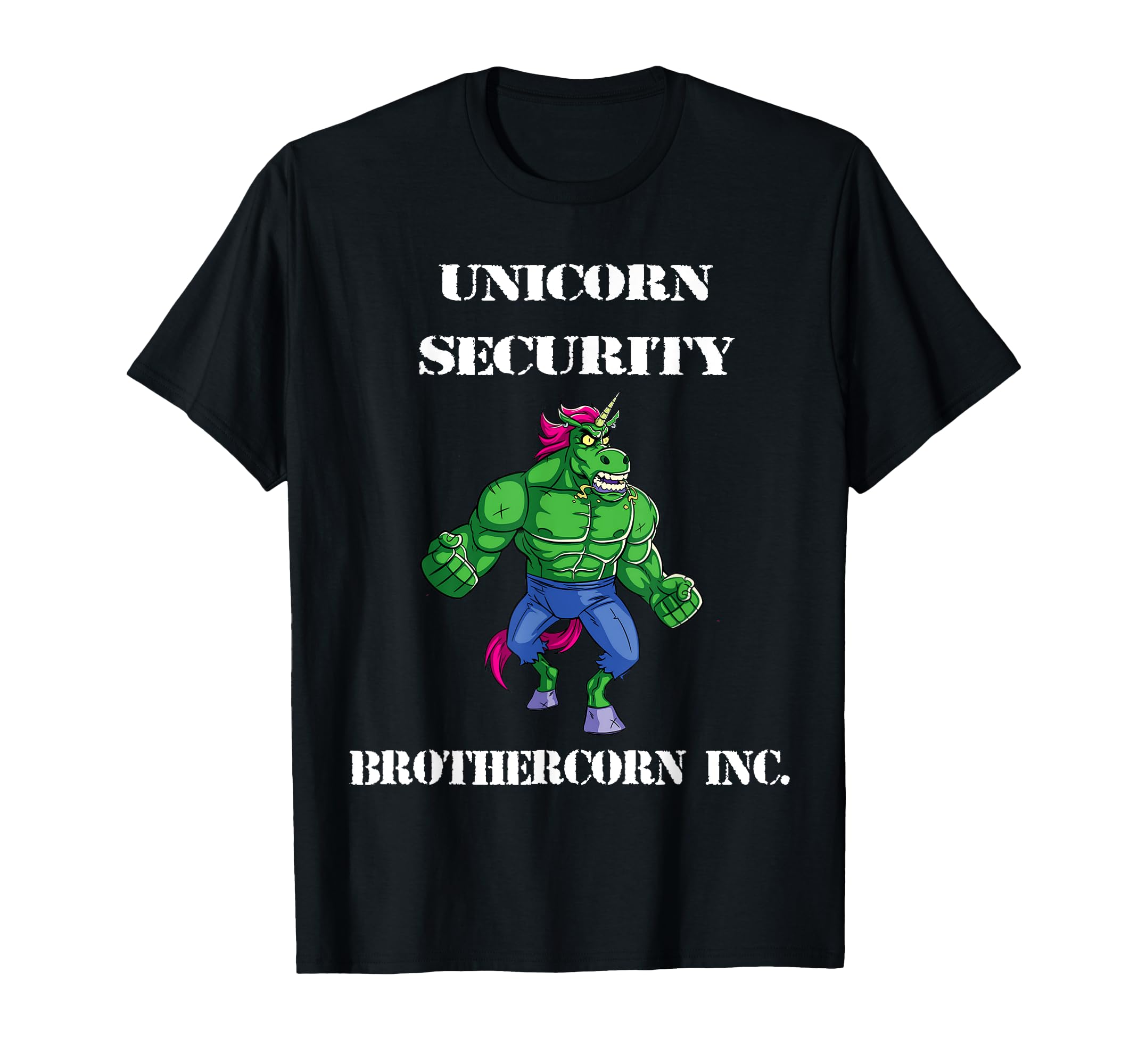 Unicorn Security Brothercorn Inc T-Shirt - Aesthetic Graphic Men Women - T-Shirt, Sweatshirt, Hoodie