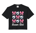 Soccer Coquette Bow Comfort Colors Sweatshirt - Trendy Graphic Men Women - T-Shirt, Sweatshirt, Hoodie