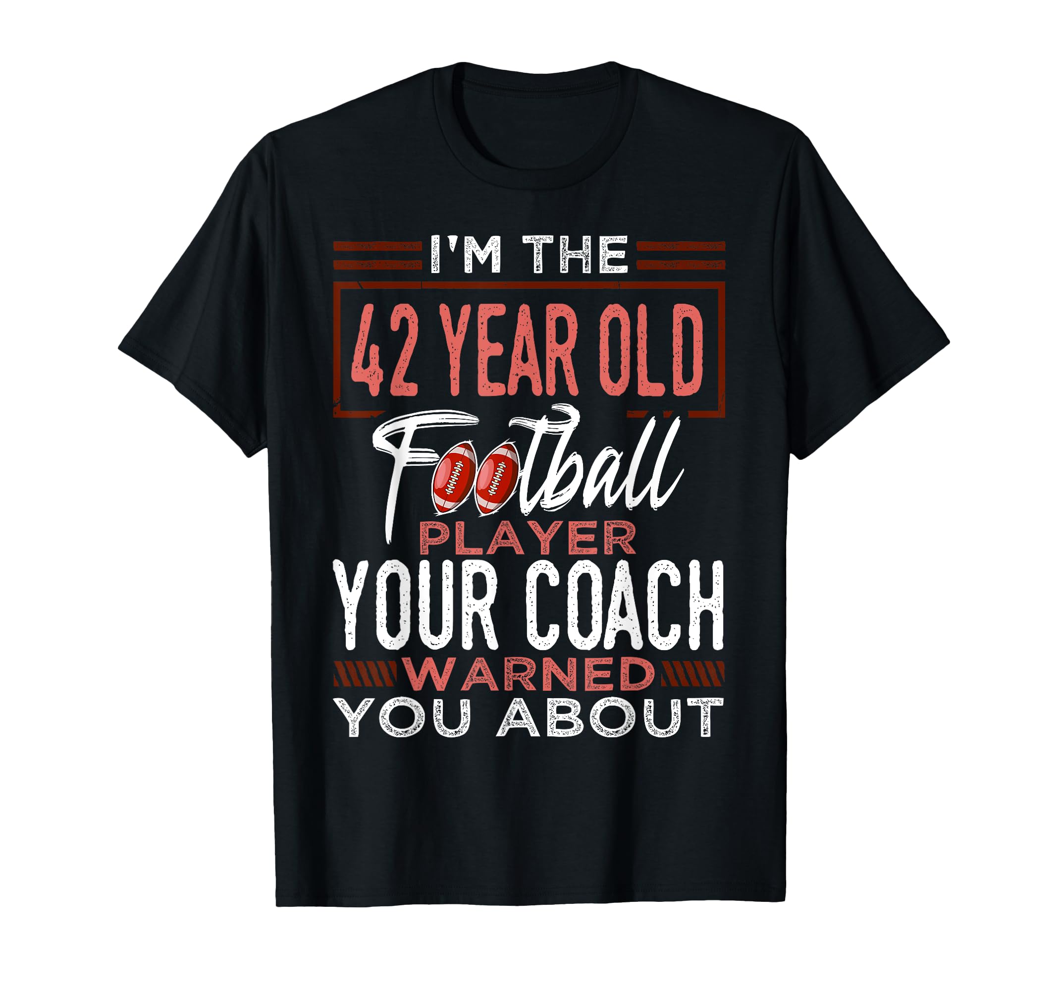 Football 42Nd Birthday Party Player T-Shirt - Aesthetic Graphic Unisex - T-Shirt, Sweatshirt, Hoodie