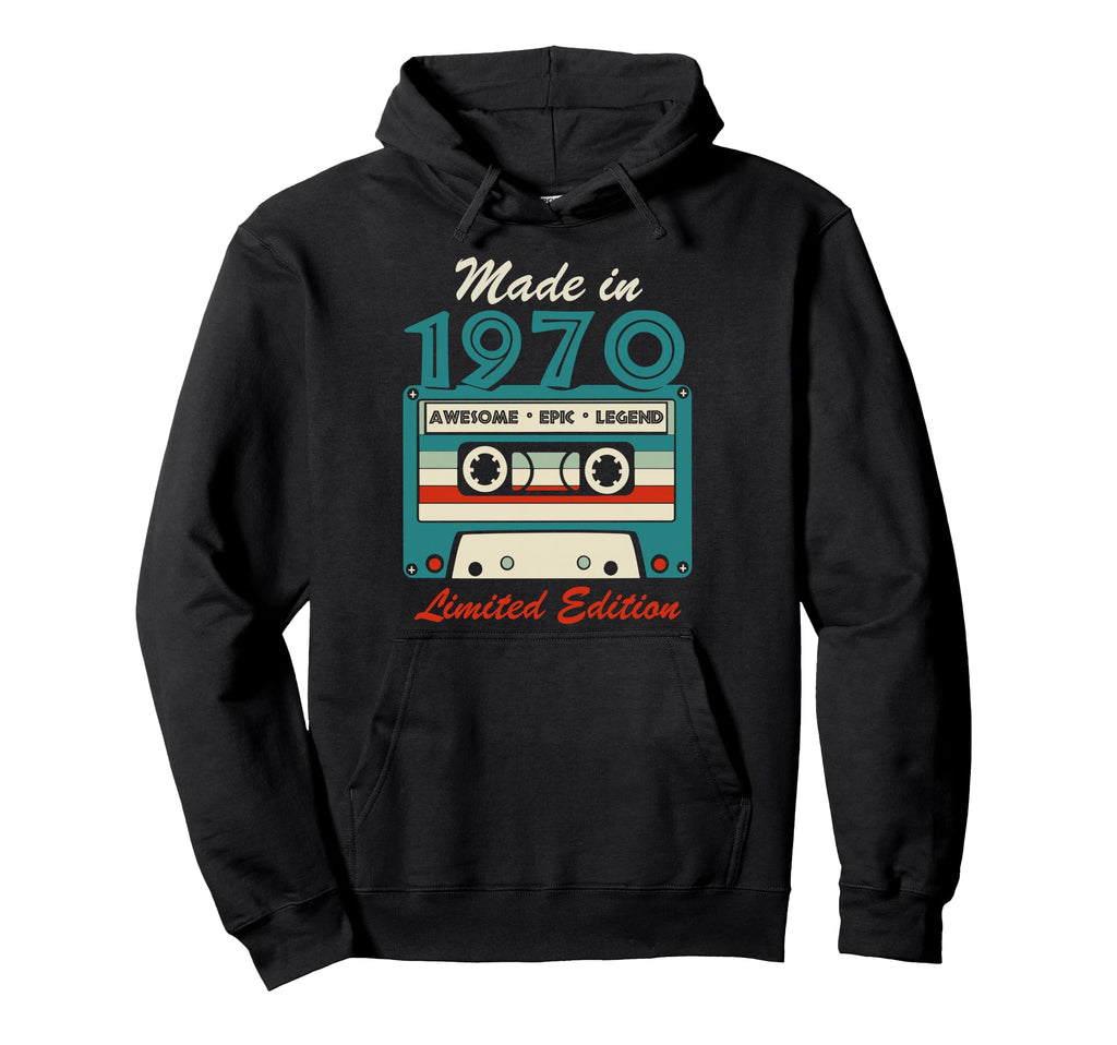 Made 1970 54Th Birthday Cassette Tape Hoodie - Streetwear Style for Adults - T-Shirt, Sweatshirt, Hoodie