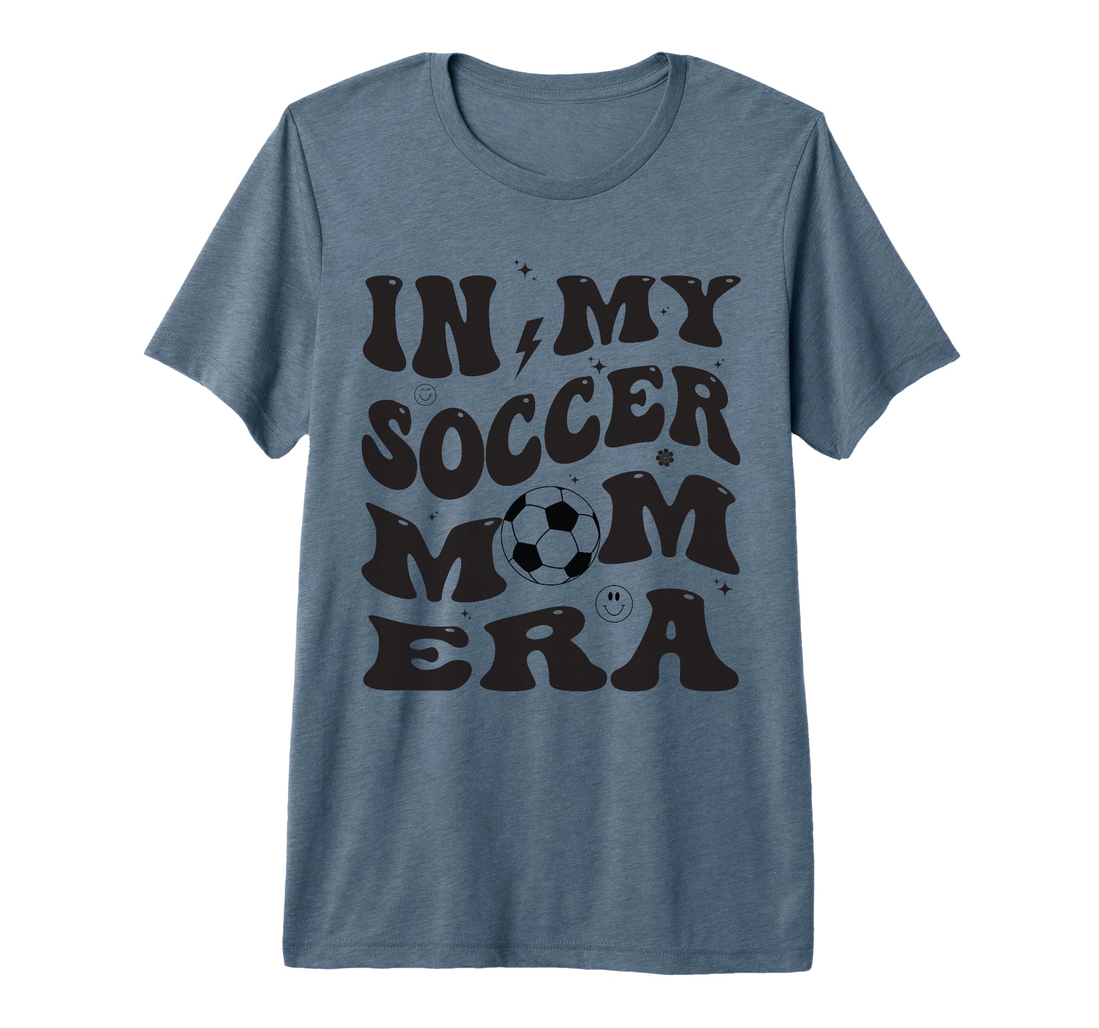 My Soccer Mom Era Groovy Tri Blend T-Shirt - Casual Everyday Wear Unisex - T-Shirt, Sweatshirt, Hoodie