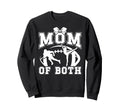Mom Both Proud Football And Dance Mom Sweatshirt - Graphic Print Men Women - T-Shirt, Sweatshirt, Hoodie