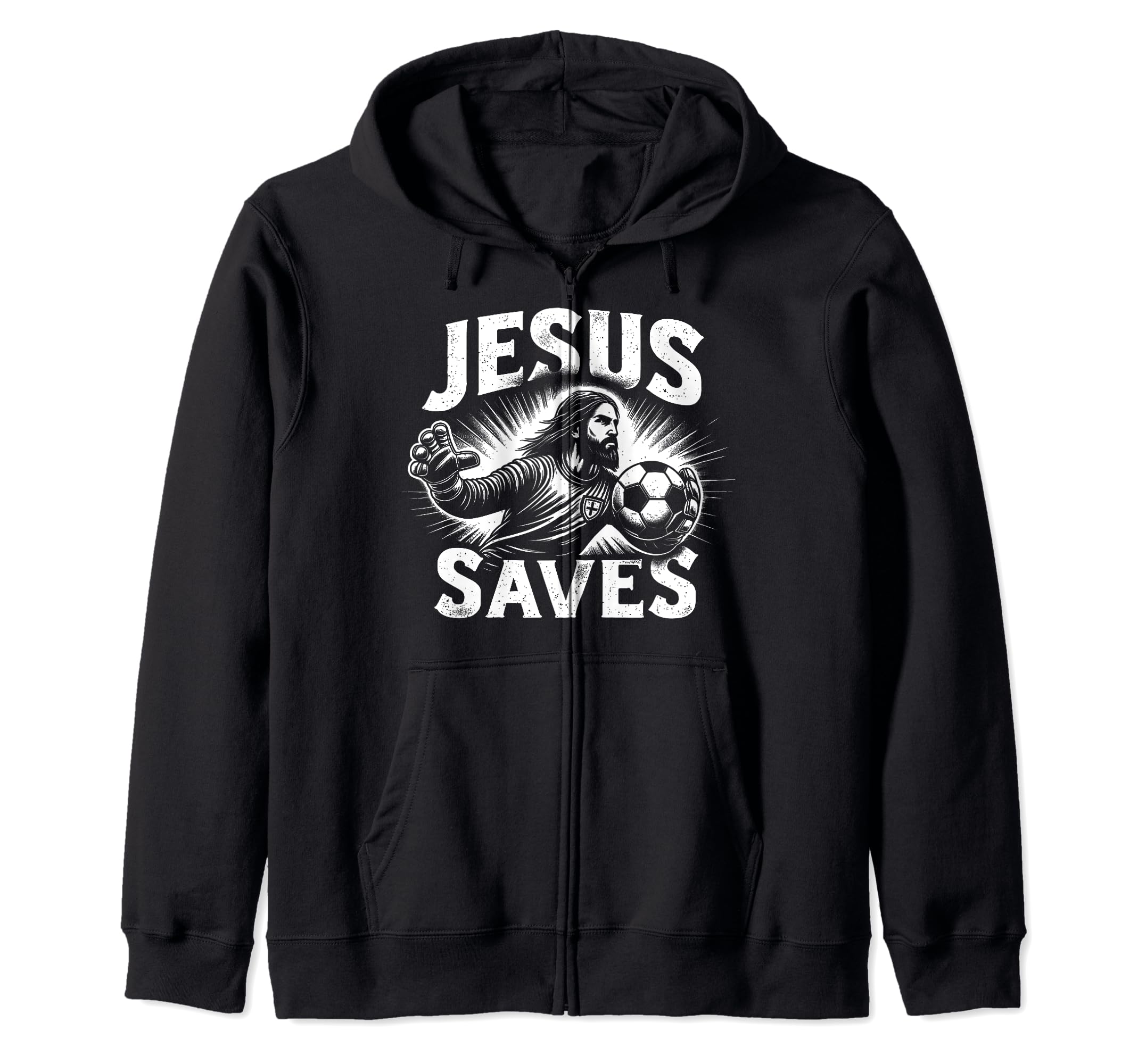 C J S Religious Christian Soccer Hoodie - Minimalist Print Men Women - T-Shirt, Sweatshirt, Hoodie