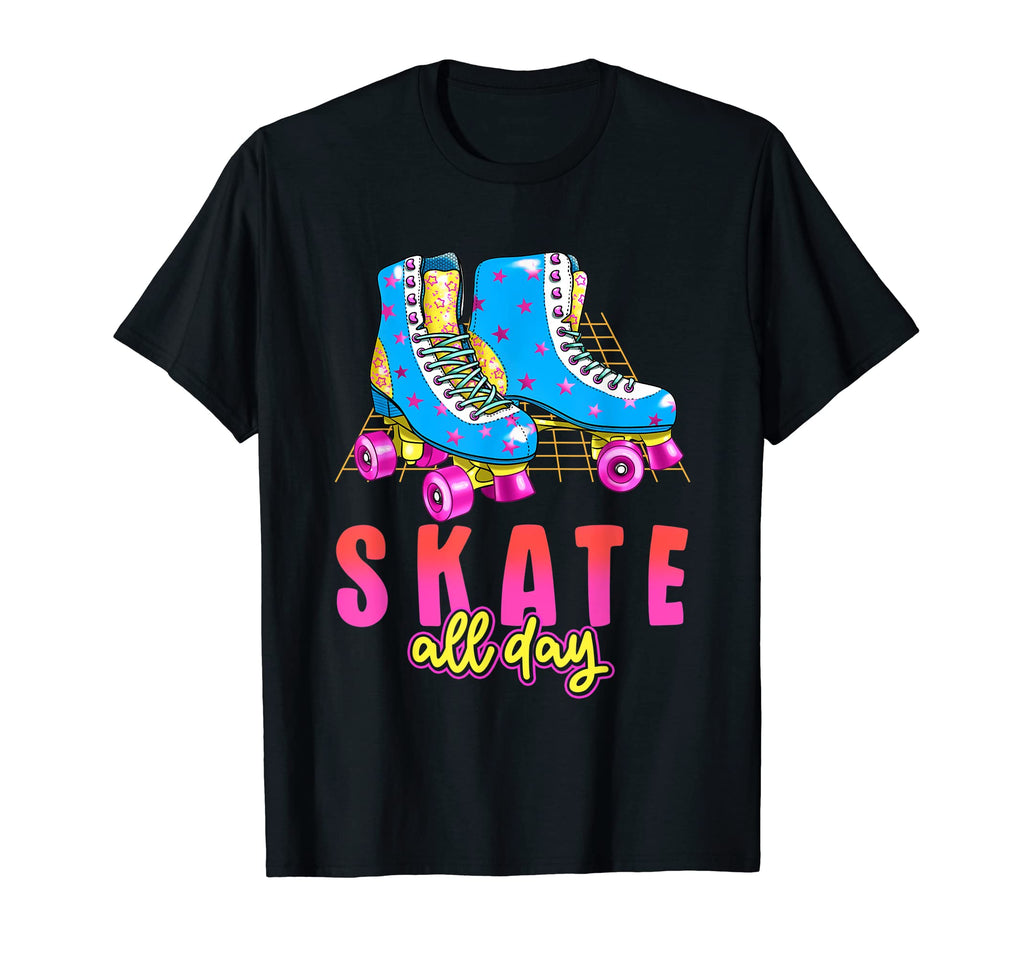 Skate All Day Rollerblades Roller T-Shirt - Custom Art Print for Adults - T-Shirt, Sweatshirt, Hoodie
