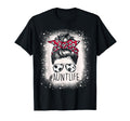 Aunt Life Soccer Messy Bun Bleached Auties T-Shirt - Unique Graphic Unisex - T-Shirt, Sweatshirt, Hoodie