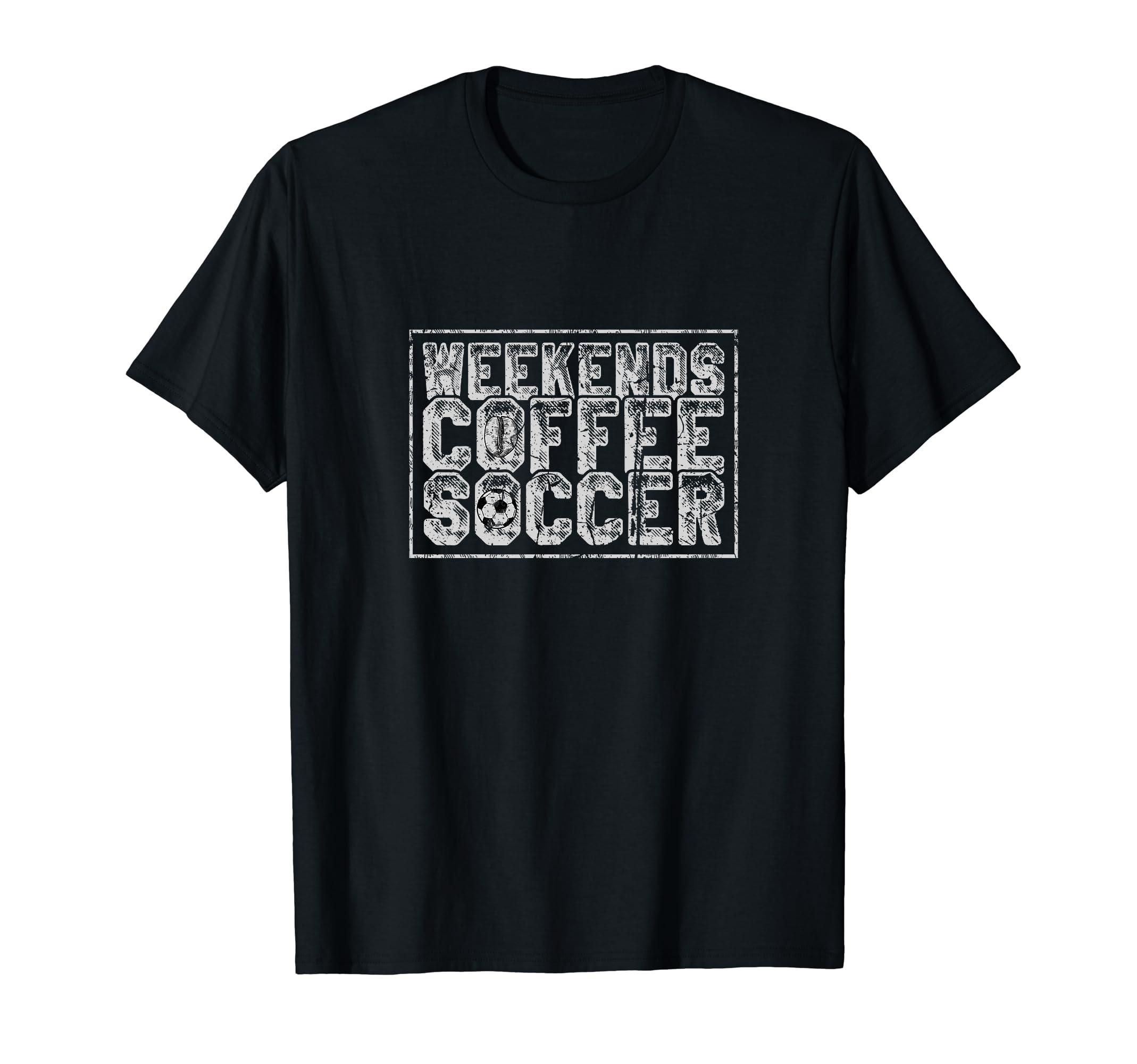 Weekends Coffee Soccer T-Shirt - Aesthetic Graphic Unisex - T-Shirt, Sweatshirt, Hoodie