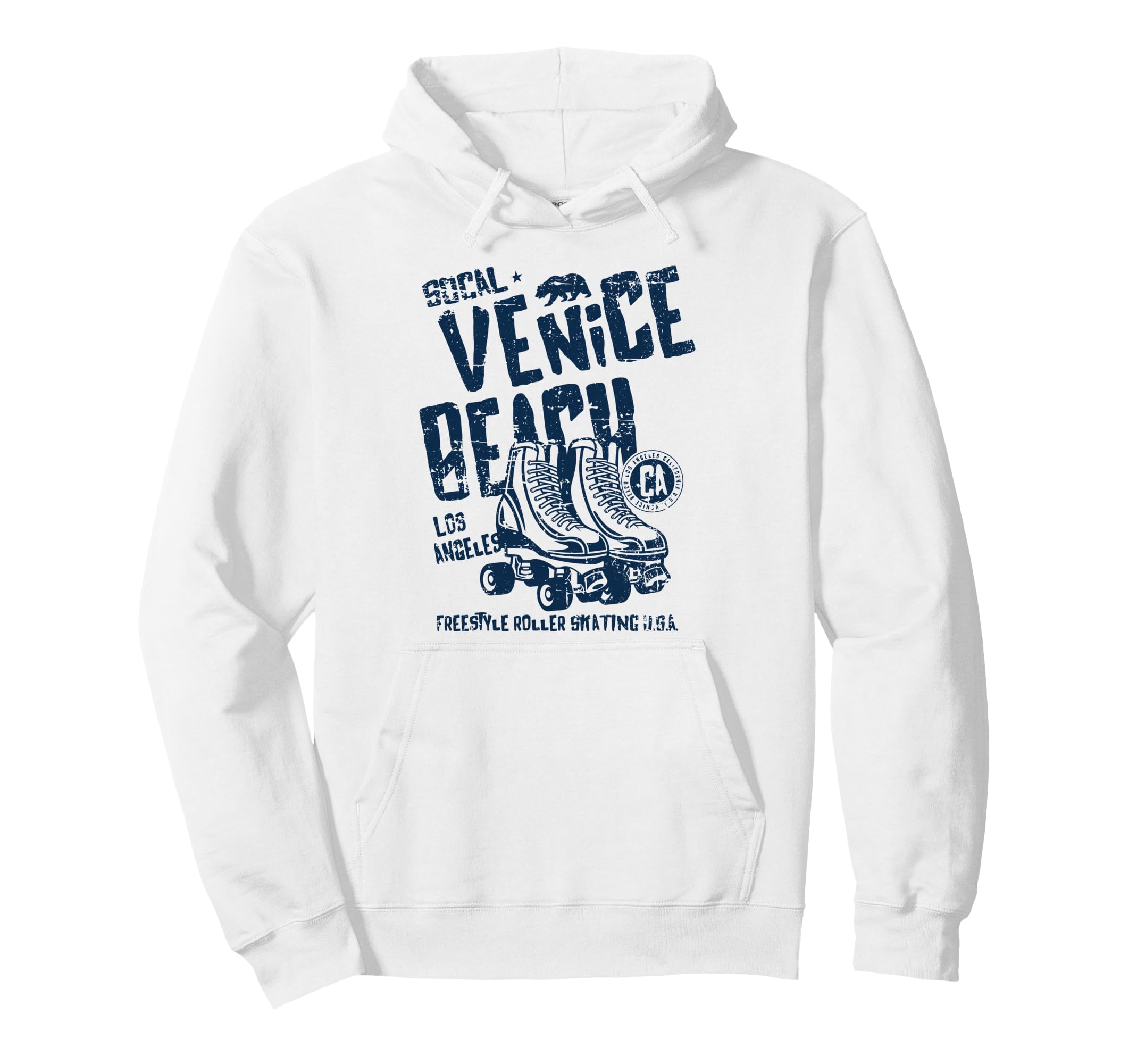 Venice Beach California Roller Skate Hoodie - Novelty Apparel Men Women - T-Shirt, Sweatshirt, Hoodie