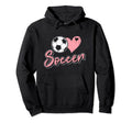 Soccer Lover Heart And Ball Soccer Hoodie - Unique Graphic for Adults - T-Shirt, Sweatshirt, Hoodie