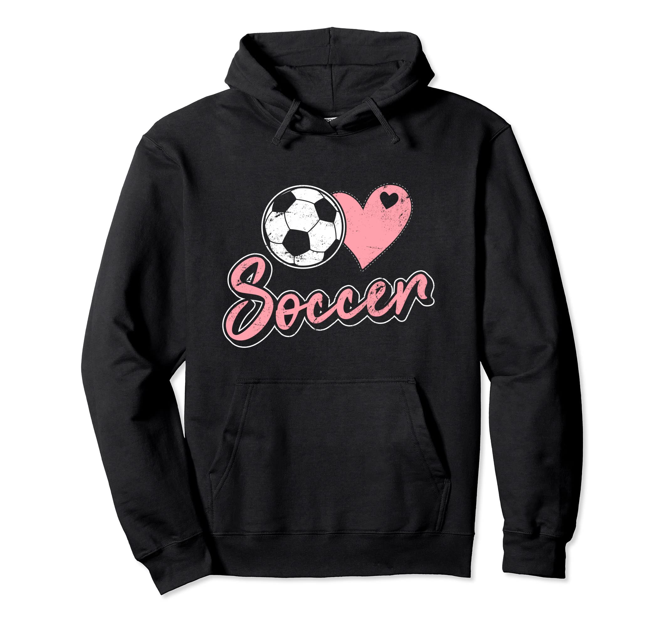 Soccer Lover Heart And Ball Soccer Hoodie - Unique Graphic for Adults - T-Shirt, Sweatshirt, Hoodie