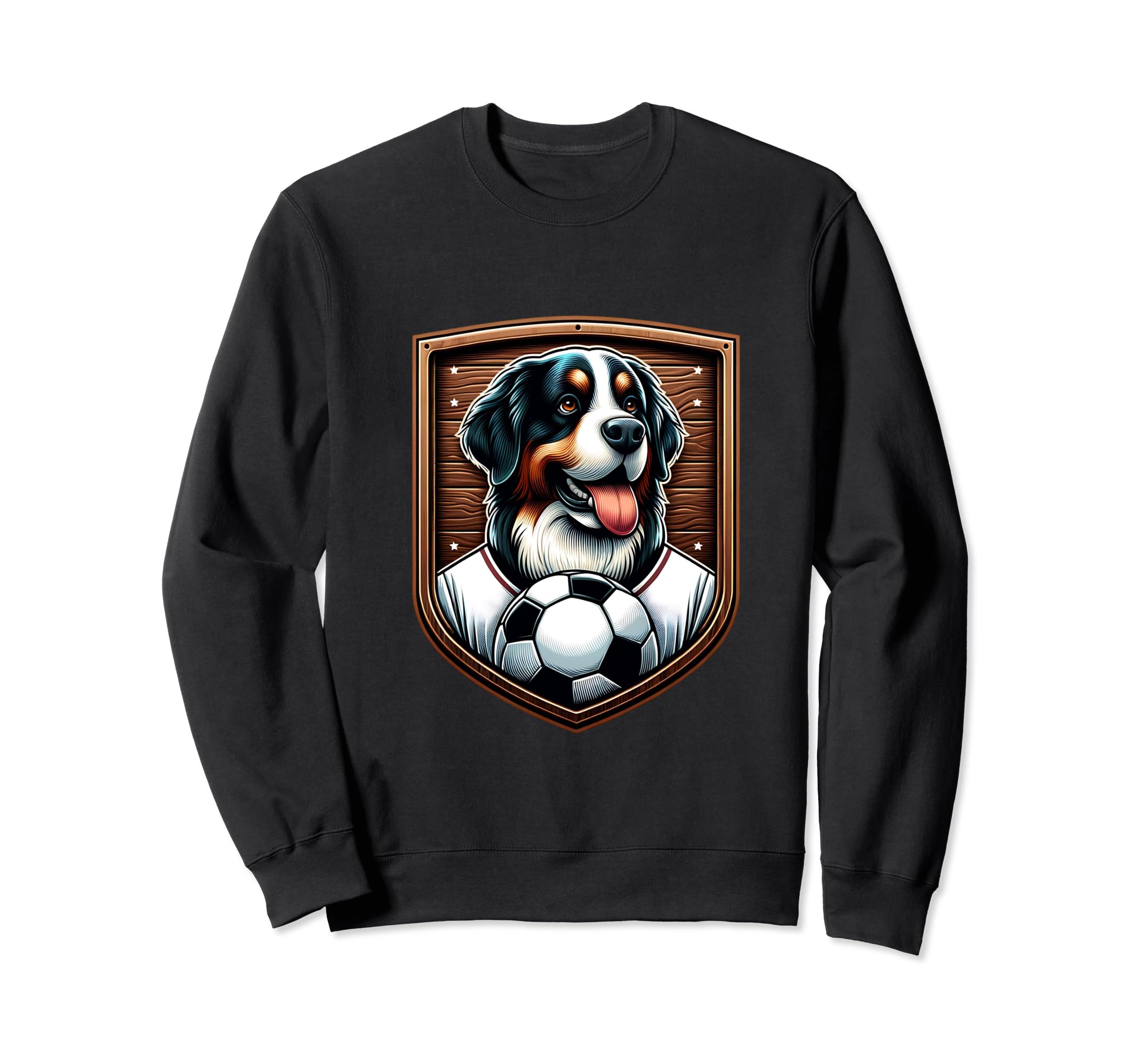 Bernese Mountain Dog Soccer Sweatshirt - Custom Art Print for Adults - T-Shirt, Sweatshirt, Hoodie