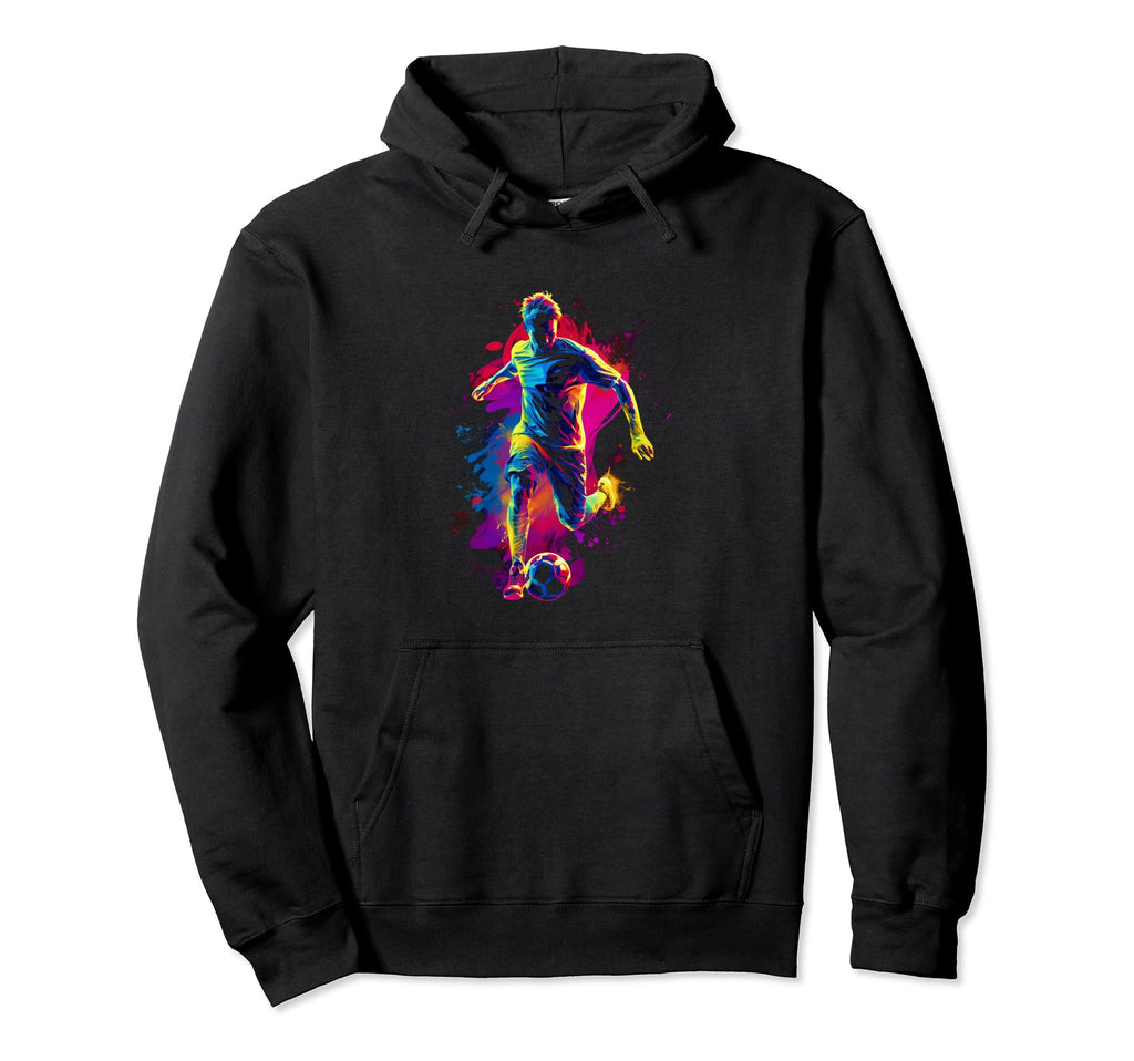 Soccer Colorful Player Goal Team Sport Hoodie - Streetwear Style Unisex - T-Shirt, Sweatshirt, Hoodie