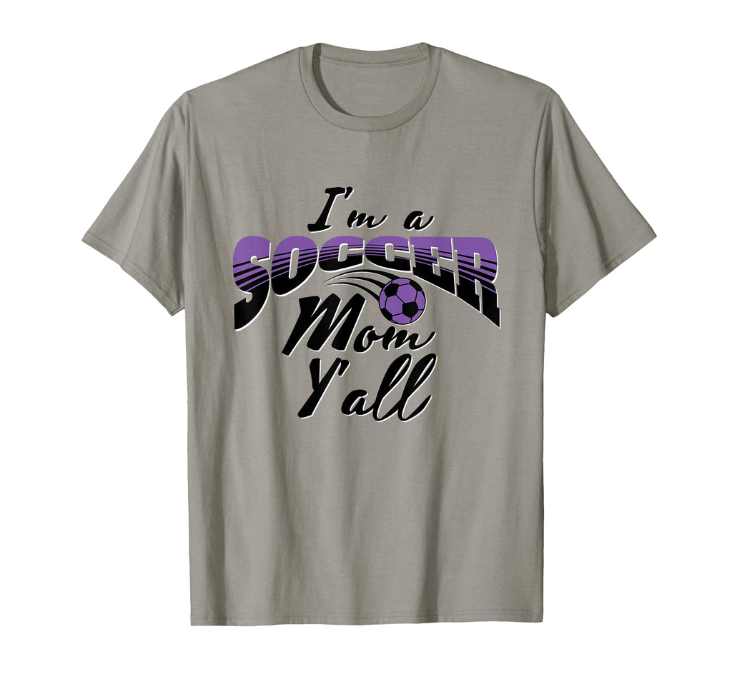 Mom Soccer Lover Soccer Mom Gift Purple T-Shirt - Trendy Graphic Men Women - T-Shirt, Sweatshirt, Hoodie