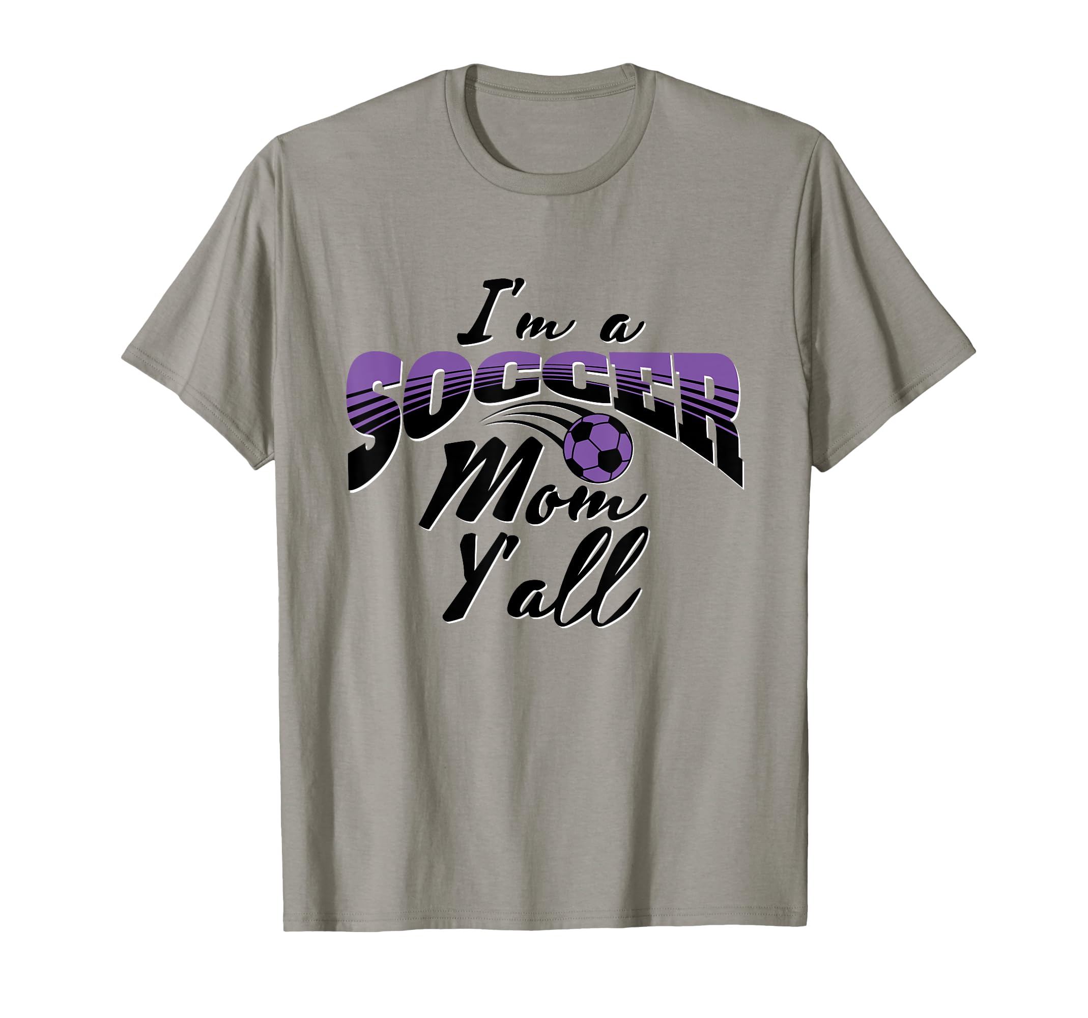 Mom Soccer Lover Soccer Mom Gift Purple T-Shirt - Trendy Graphic Men Women - T-Shirt, Sweatshirt, Hoodie