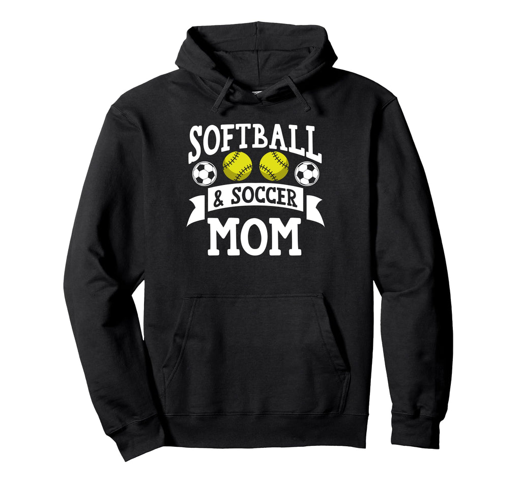 Sorftball Soccser Mom Softball Hoodie - Fun Novelty Design Unisex - T-Shirt, Sweatshirt, Hoodie