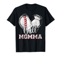 Ball Momma Baseball Soccer Heart Mom T-Shirt - Graphic Print for Adults - T-Shirt, Sweatshirt, Hoodie