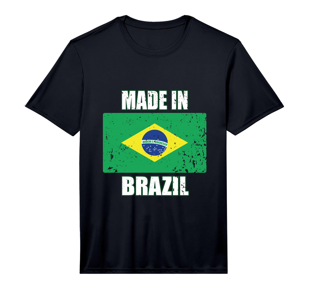 Made Brazil Brasil Soccer National Flag T-Shirt - Trendy Graphic Unisex - T-Shirt, Sweatshirt, Hoodie
