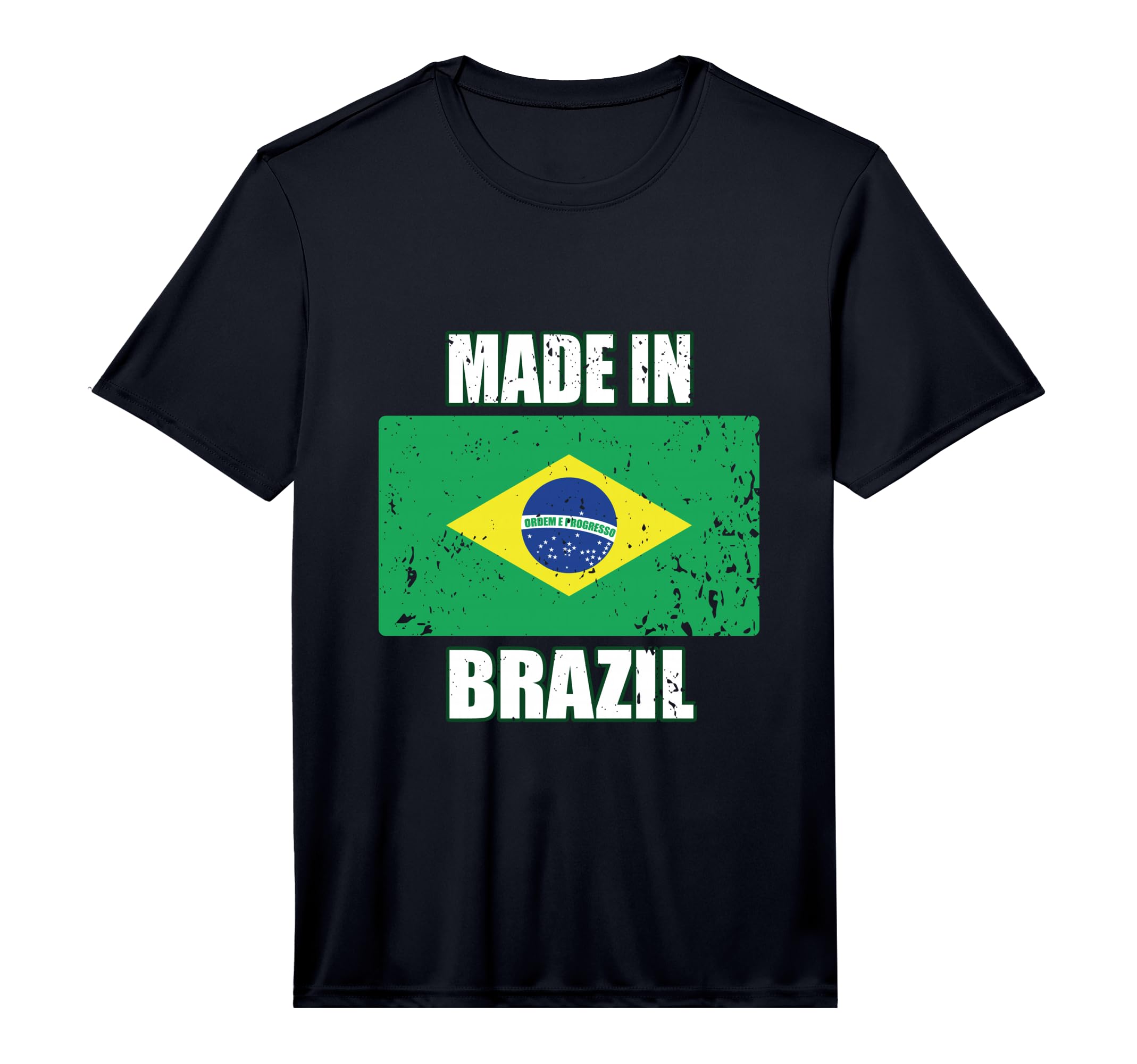 Made Brazil Brasil Soccer National Flag T-Shirt - Trendy Graphic Unisex - T-Shirt, Sweatshirt, Hoodie