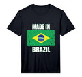 Made Brazil Brasil Soccer National Flag T-Shirt - Graphic Print Men Women - T-Shirt, Sweatshirt, Hoodie