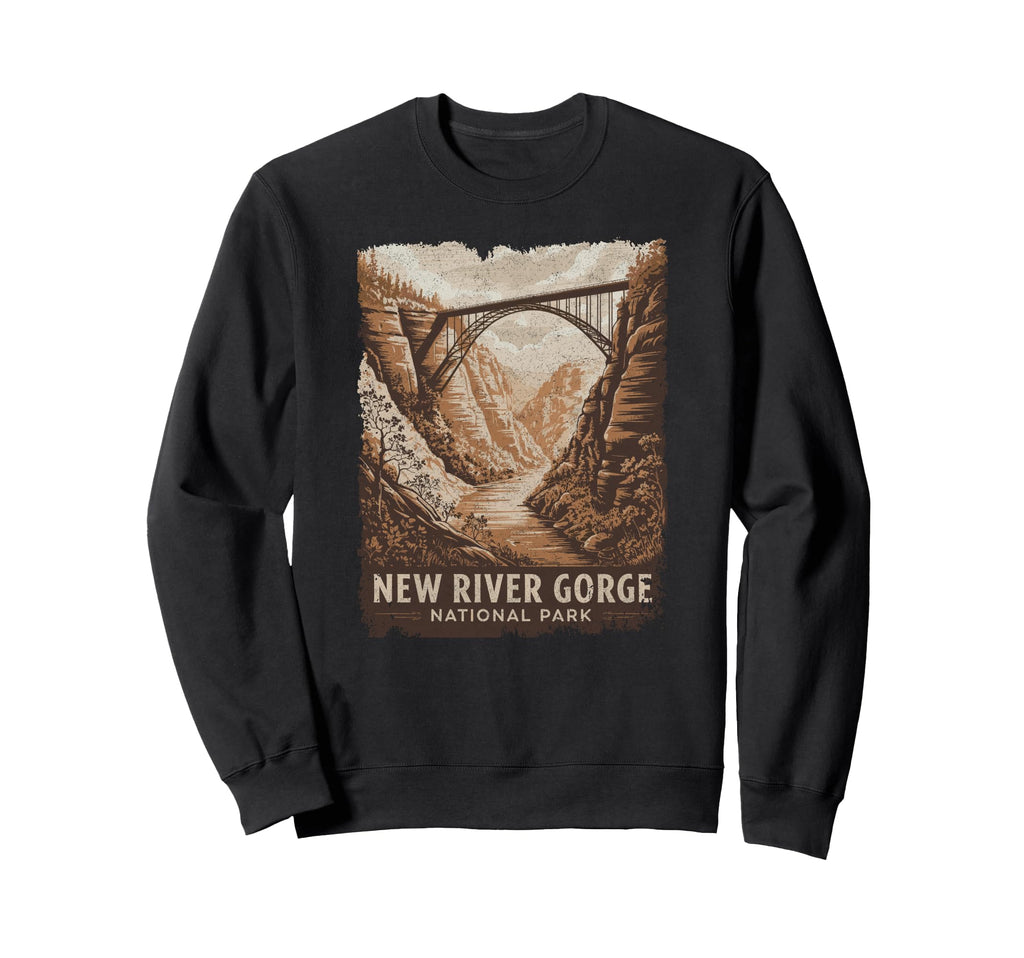 New River Gorge National Park Sweatshirt - Custom Art Print Men Women - T-Shirt, Sweatshirt, Hoodie
