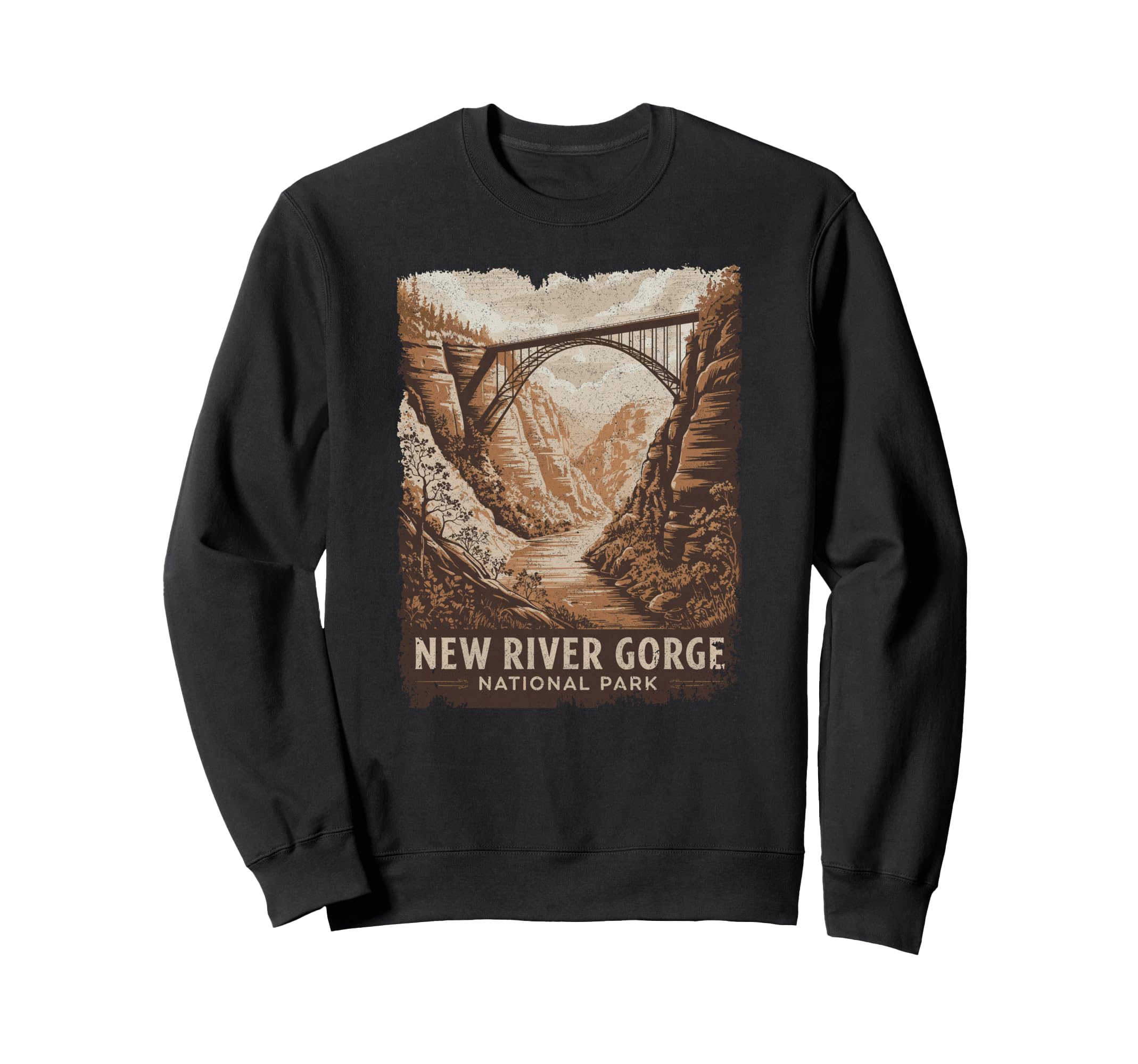 New River Gorge National Park Sweatshirt - Custom Art Print Men Women - T-Shirt, Sweatshirt, Hoodie