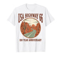 Usa Highway 66 100 Year Anniversary T-Shirt - Minimalist Print for Adults - T-Shirt, Sweatshirt, Hoodie