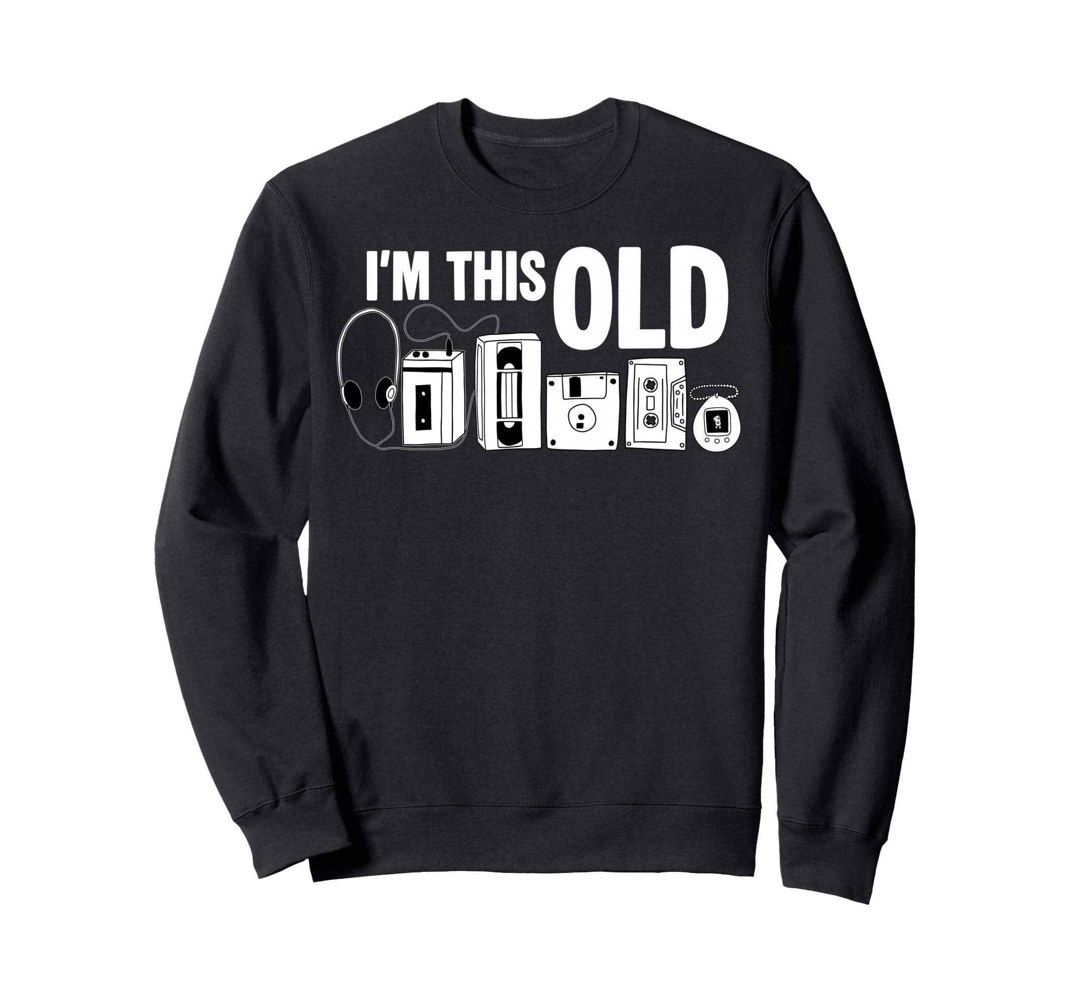 Im This Old Cassette Tape Floppy Sweatshirt - Aesthetic Graphic Men Women - T-Shirt, Sweatshirt, Hoodie