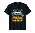 Raised Old School Hip Hop Cassette T-Shirt - Minimalist Print for Adults - T-Shirt, Sweatshirt, Hoodie