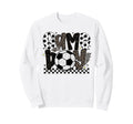 Checkered Soccer Game Day Leopard Sweatshirt - Unique Graphic for Adults - T-Shirt, Sweatshirt, Hoodie