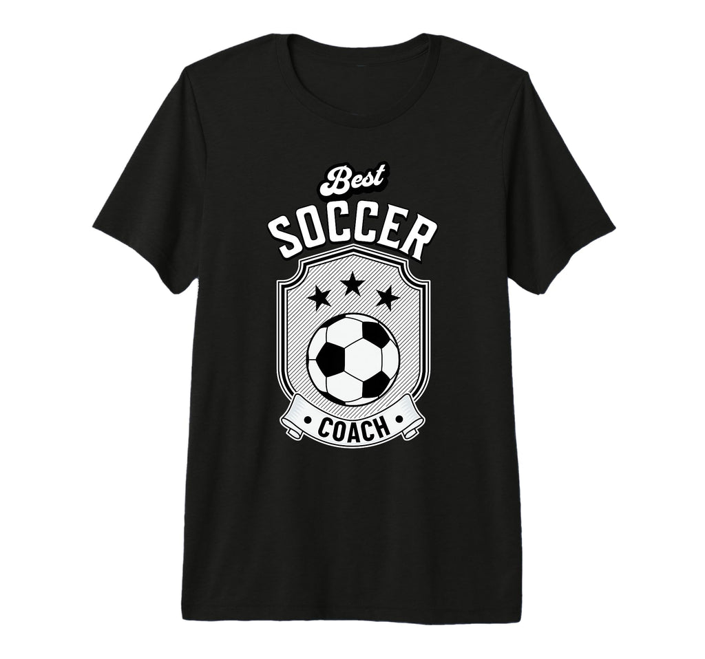 Fun Gift Best Soccer Coach Tri Blend T-Shirt - Minimalist Print Men Women - T-Shirt, Sweatshirt, Hoodie