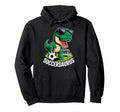 Soccersaurus Dinosaur T Rex Soccer Goalie Hoodie - Novelty Apparel Unisex - T-Shirt, Sweatshirt, Hoodie