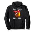 Busy Raising Ballers Funny Softball Hoodie - Fun Novelty Design for Adults - T-Shirt, Sweatshirt, Hoodie