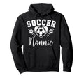 Soccer Nonnie Soccer Heart Hoodie - Graphic Print for Adults - T-Shirt, Sweatshirt, Hoodie