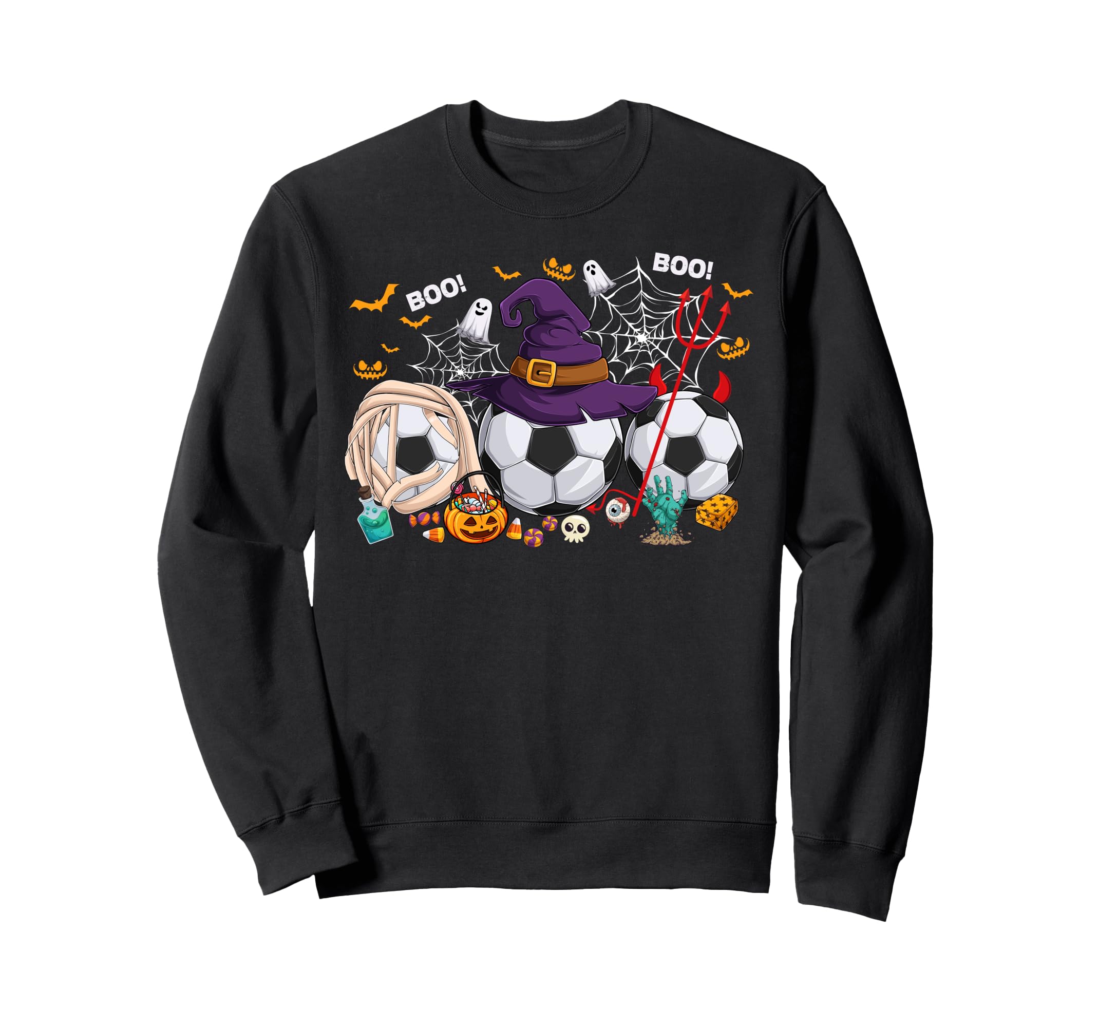 Spooky Season Soccer Players Soccer Sweatshirt - Custom Art Print Unisex - T-Shirt, Sweatshirt, Hoodie