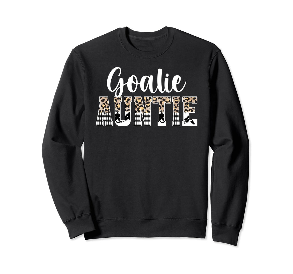 Ice Hockey Goalie Auntie Hockey Sweatshirt - Minimalist Print Unisex - T-Shirt, Sweatshirt, Hoodie
