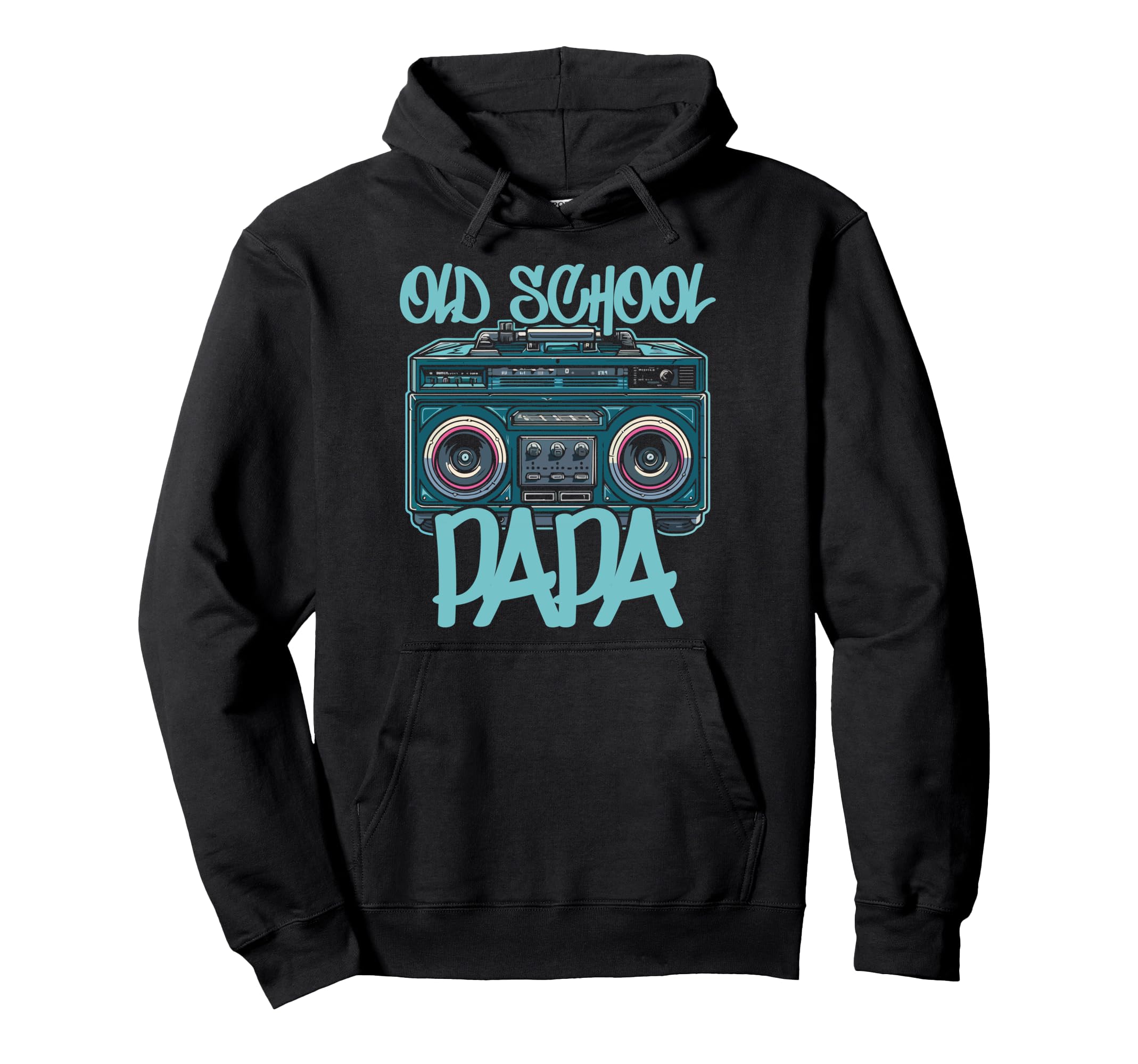 Old School Papa Boombox Vibes 70S 80S Hoodie - Casual Everyday Wear Unisex - T-Shirt, Sweatshirt, Hoodie