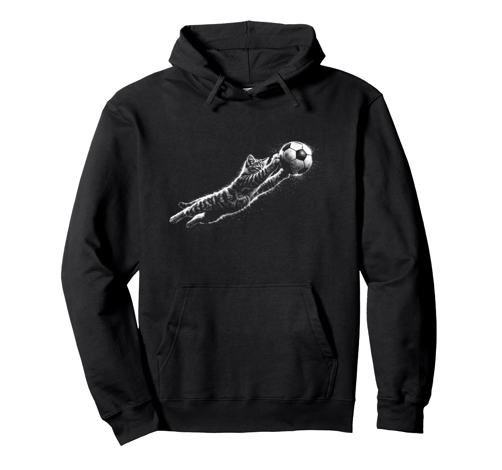 Funny Kitten Soccer Goalie Cat Football Hoodie - Streetwear Style Unisex - T-Shirt, Sweatshirt, Hoodie
