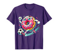 Funny Donut Playing Soccer Food Champ T-Shirt - Graphic Print Men Women - T-Shirt, Sweatshirt, Hoodie