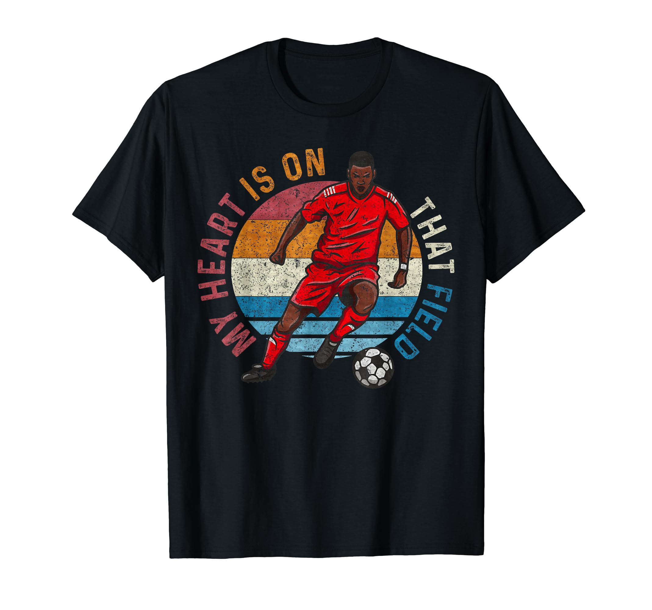 My Heart Is That Field Soccer Player T-Shirt - Custom Art Print for Adults - T-Shirt, Sweatshirt, Hoodie