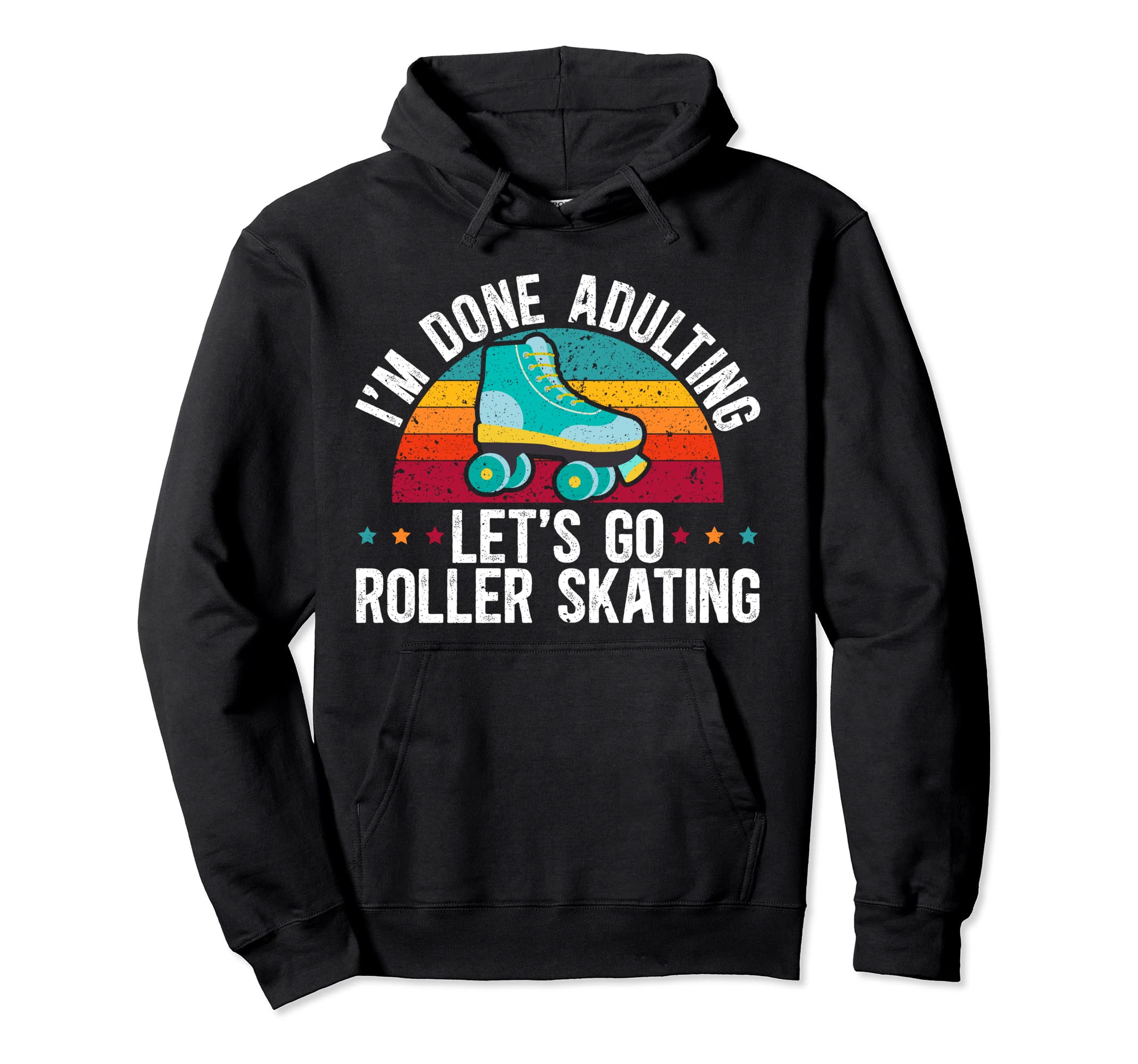 Roller Skating Roller Skater Hoodie - Custom Art Print for Adults - T-Shirt, Sweatshirt, Hoodie