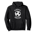 Kendall Soccer Distressed 90S Hoodie - Casual Everyday Wear Men Women - T-Shirt, Sweatshirt, Hoodie