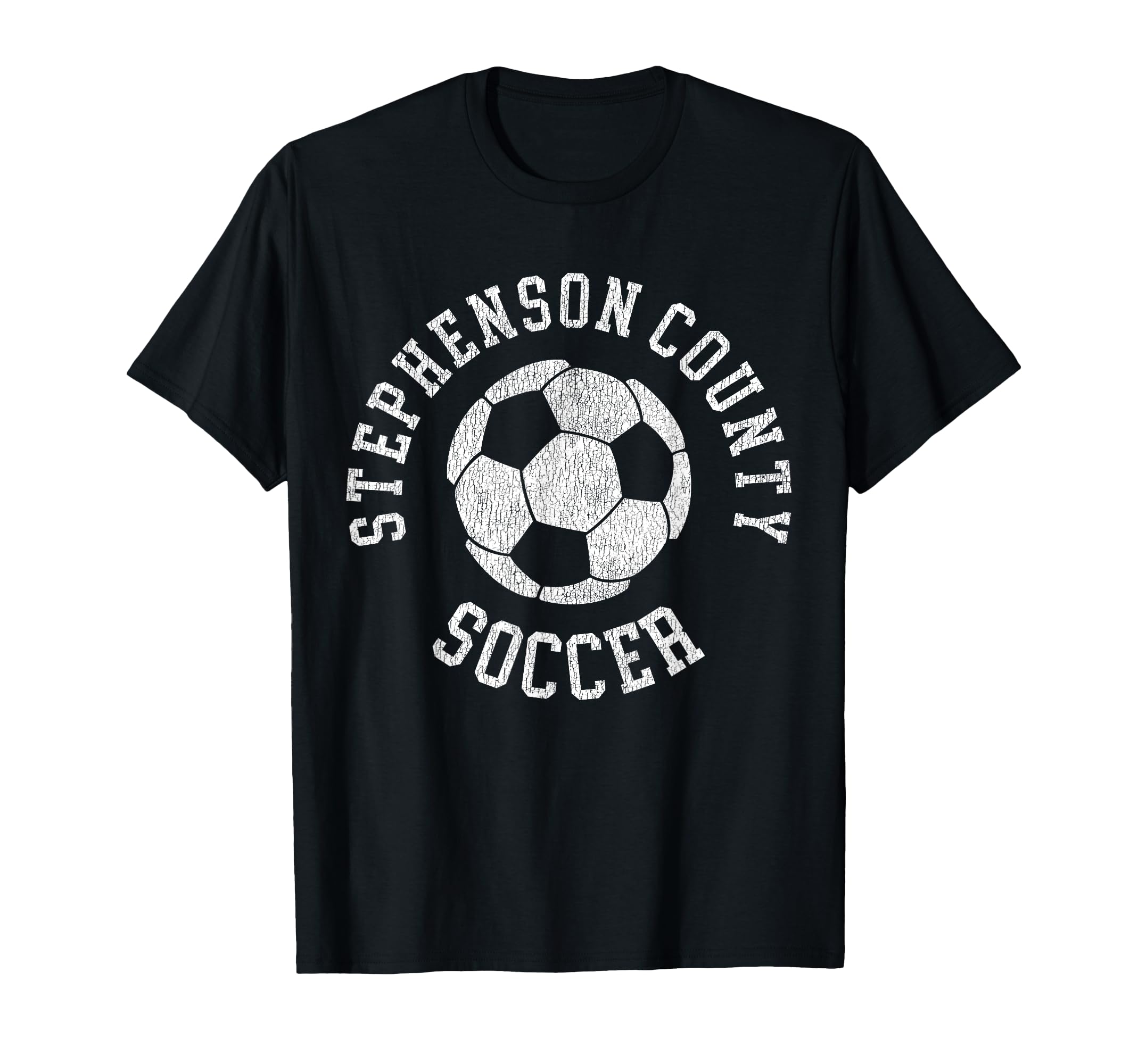 Stephenson County Soccer Distressed 90S T-Shirt - Trendy Graphic for Adults - T-Shirt, Sweatshirt, Hoodie