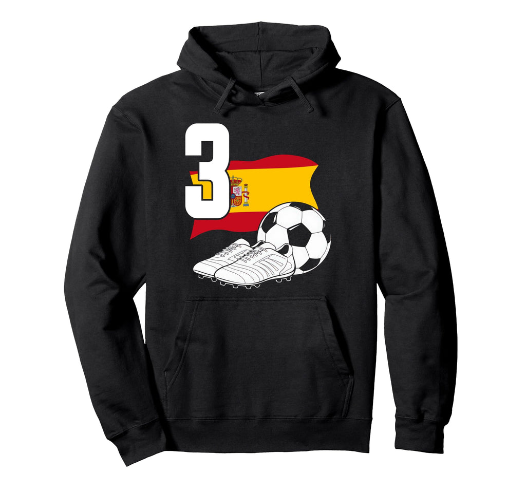 3 Soccer Birthday Gift Soccer Fan Sports Hoodie - Novelty Apparel Unisex - T-Shirt, Sweatshirt, Hoodie