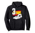 3 Soccer Birthday Gift Soccer Fan Sports Hoodie - Novelty Apparel Unisex - T-Shirt, Sweatshirt, Hoodie