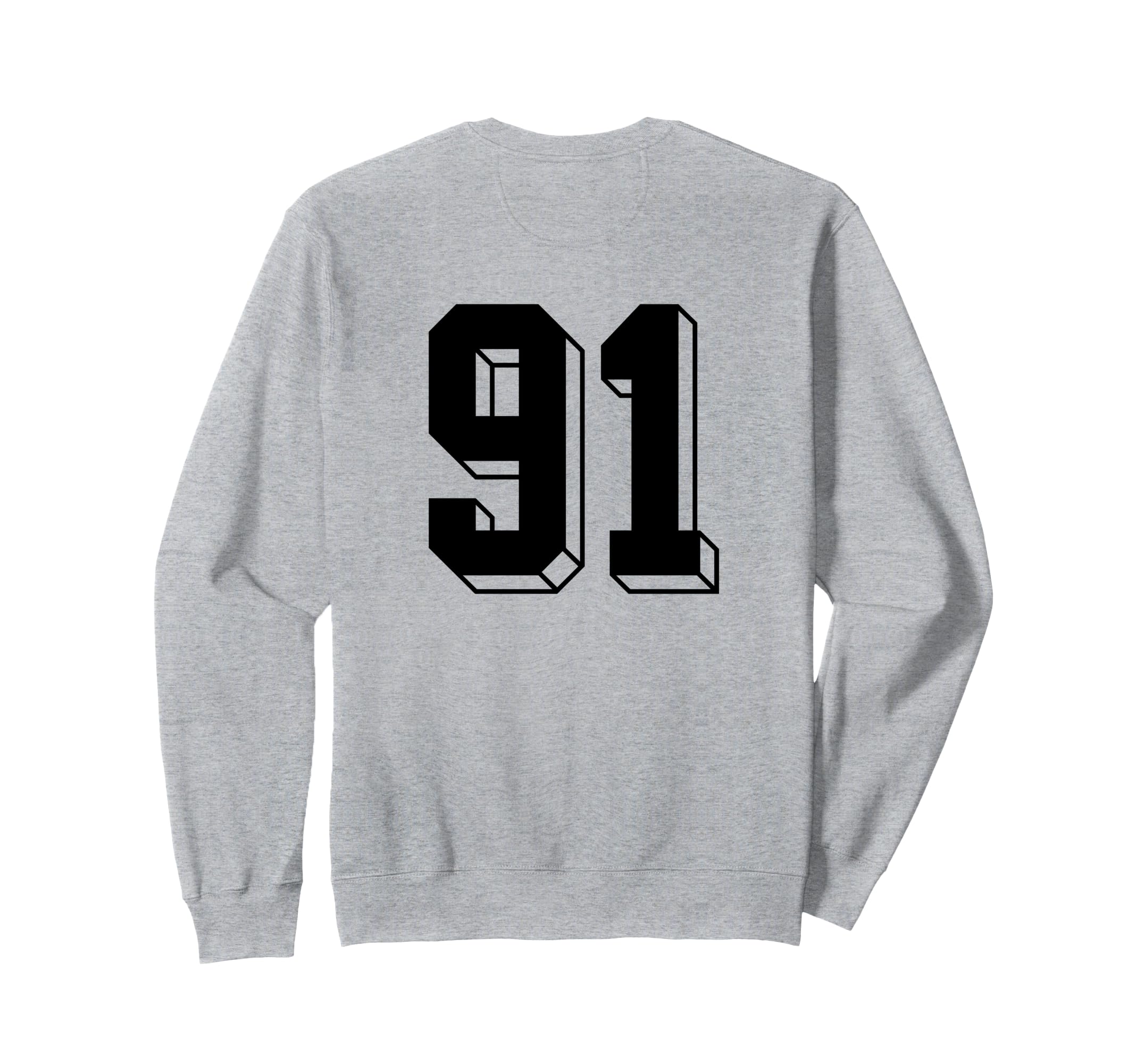 Number 91 Backside 80S 90S Team Sweatshirt - Streetwear Style Unisex - T-Shirt, Sweatshirt, Hoodie