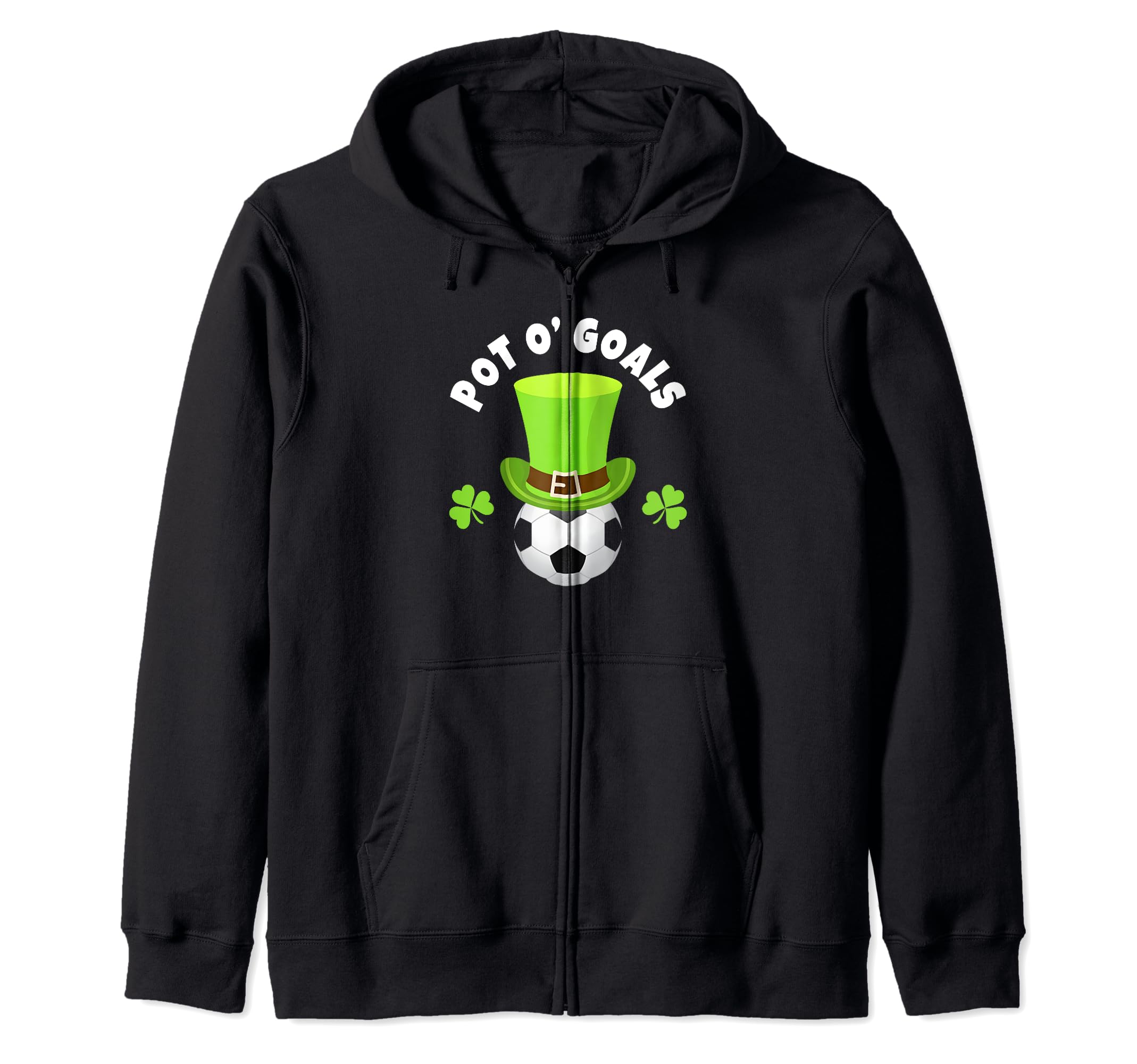 Soccer Team Striker St Patricks Day Hoodie - Custom Art Print for Adults - T-Shirt, Sweatshirt, Hoodie