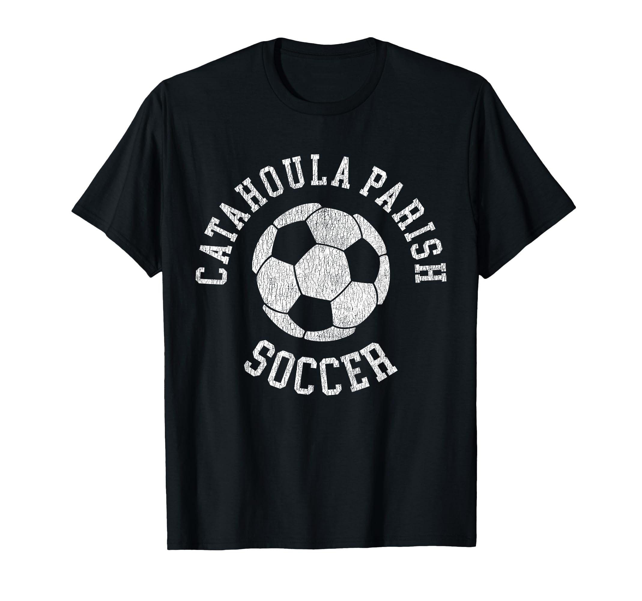 Catahoula Parish Soccer Distressed T-Shirt - Aesthetic Graphic for Adults - T-Shirt, Sweatshirt, Hoodie