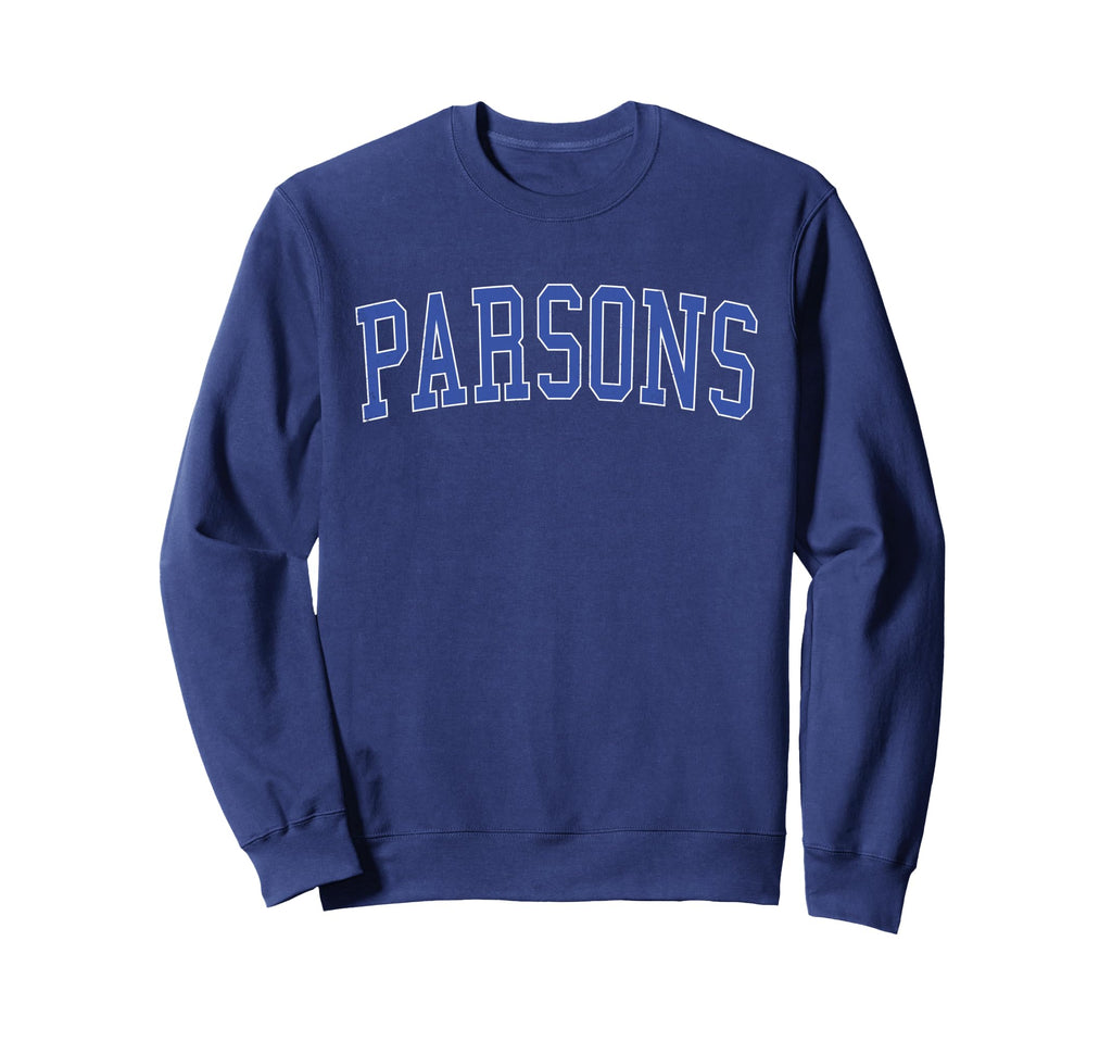 Parsons Ks Distressed Blue Varsity Sweatshirt - Novelty Apparel Unisex - T-Shirt, Sweatshirt, Hoodie