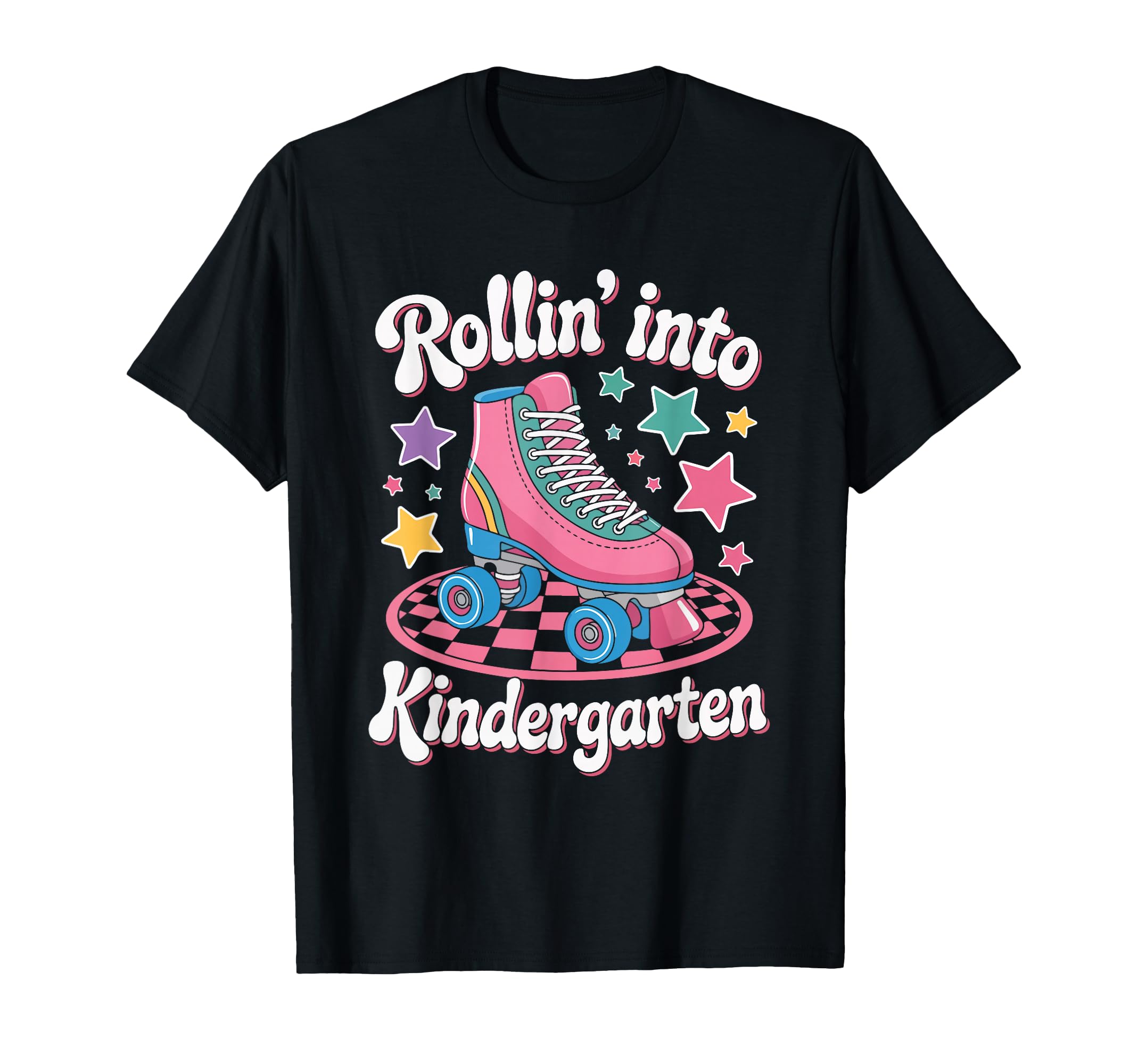 Rollin Into Kindergarten Roller Skate T-Shirt - Custom Art Print Unisex - T-Shirt, Sweatshirt, Hoodie