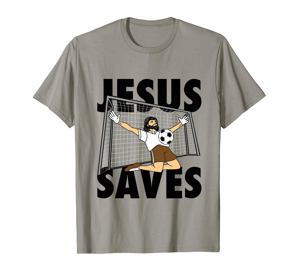 Funny Soccer Art Jesus Goalkeeper T-Shirt - Novelty Apparel Men Women - T-Shirt, Sweatshirt, Hoodie
