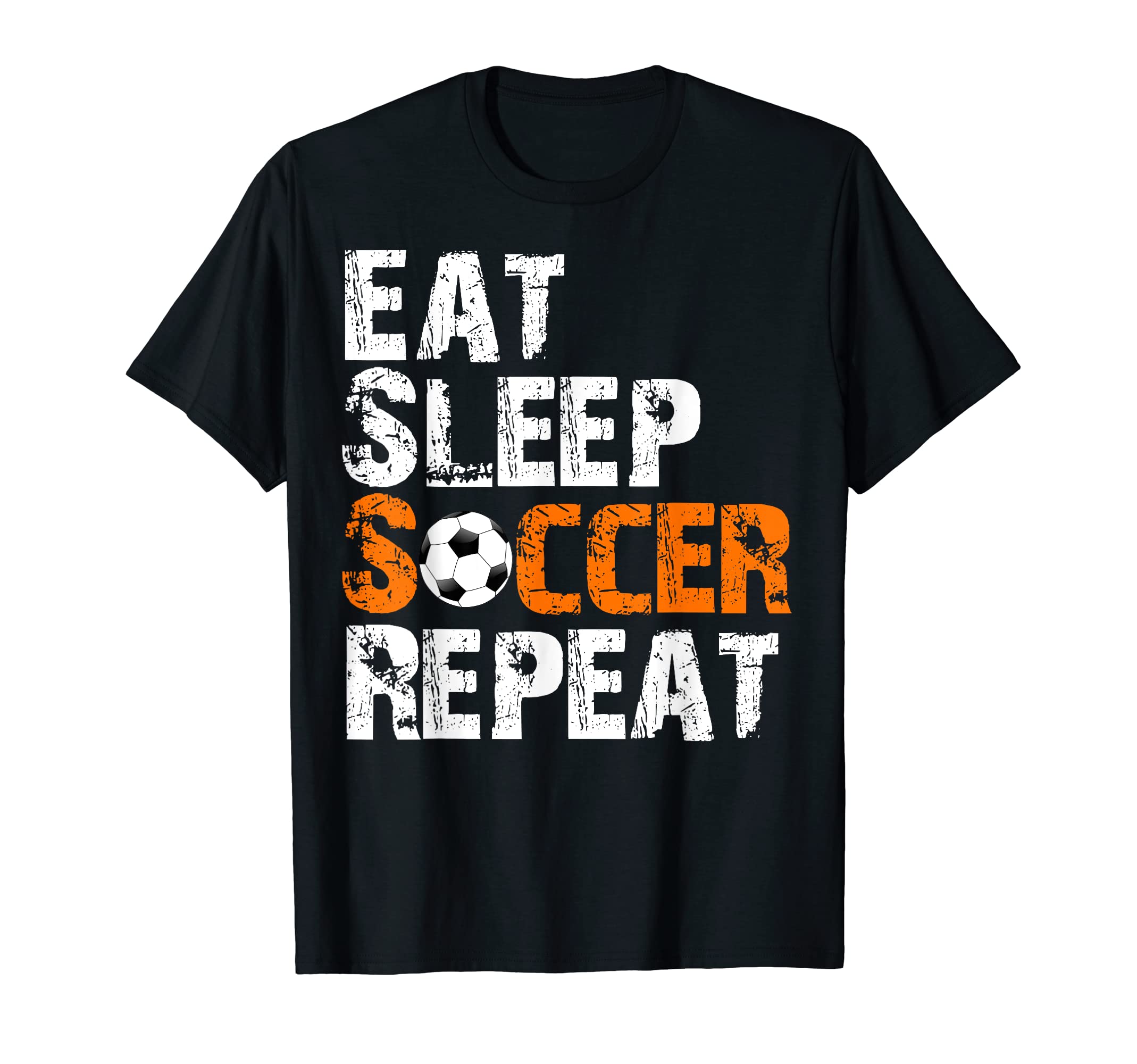 Eat Sleep Soccer Repeat Soccer Player T-Shirt - Novelty Apparel for Adults - T-Shirt, Sweatshirt, Hoodie